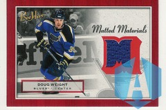 2005-06 Bee Hive Matted Materials Doug Weight #MM-DW Jersey